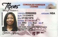 Texas Concealed Handgun License